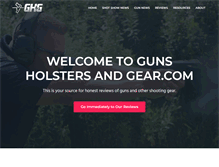 Tablet Screenshot of gunsholstersandgear.com